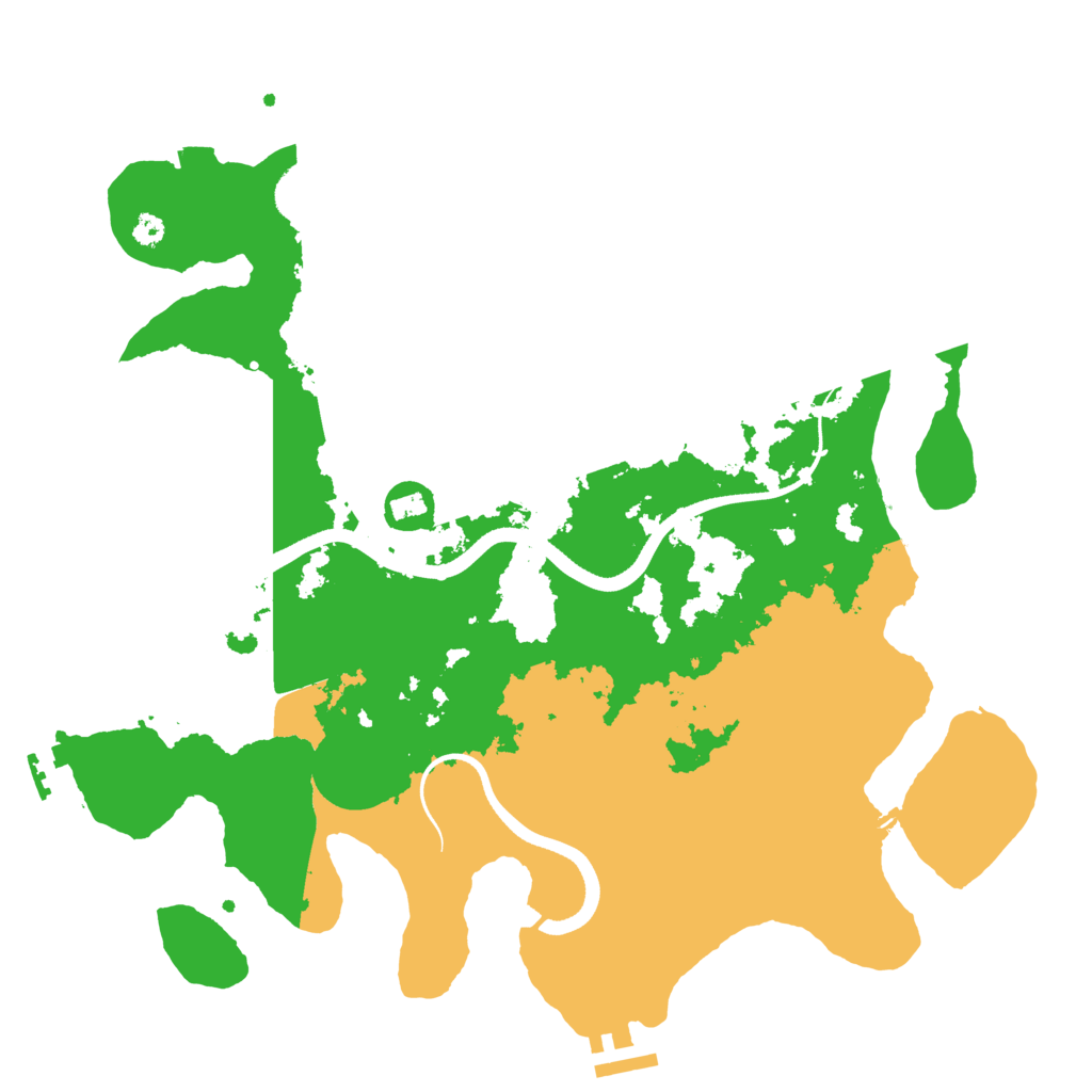 Biome Rust Map: Procedural Map, Size: 3500, Seed: 999999999