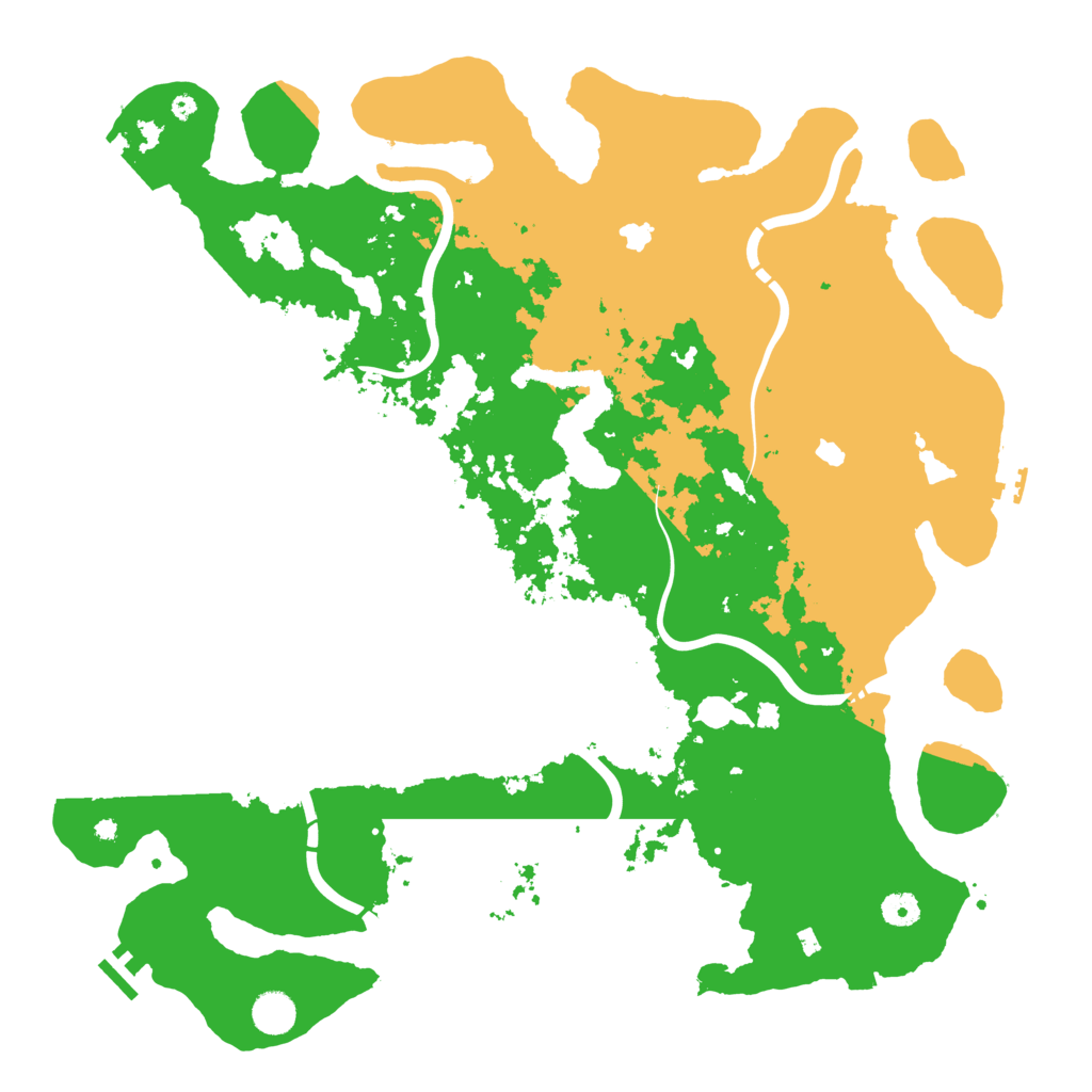Biome Rust Map: Procedural Map, Size: 4500, Seed: 32015423