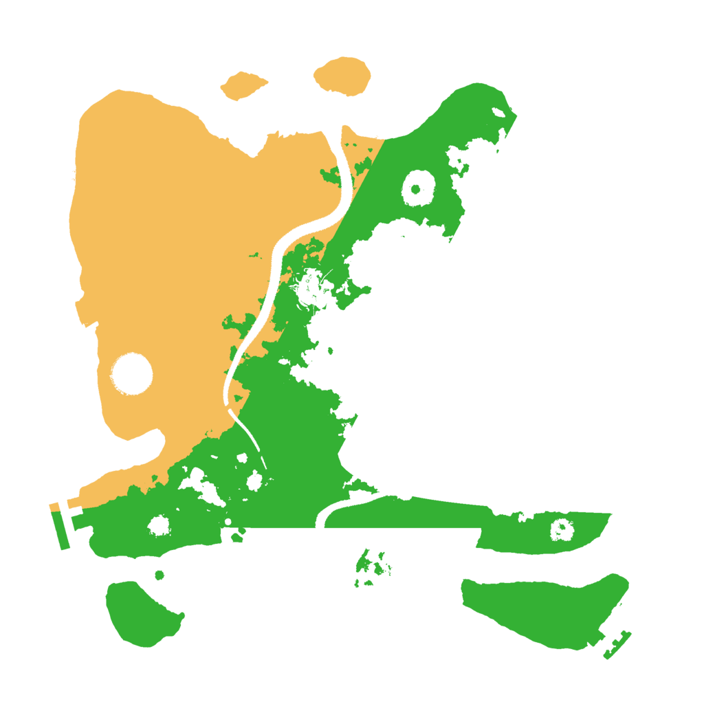 Biome Rust Map: Procedural Map, Size: 3000, Seed: 2029368228