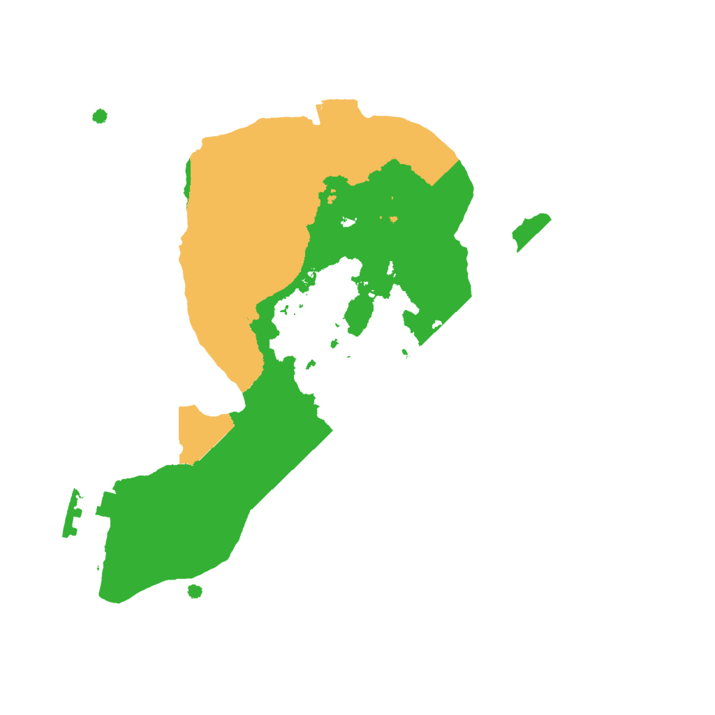 Biome Rust Map: Procedural Map, Size: 2000, Seed: 462319669