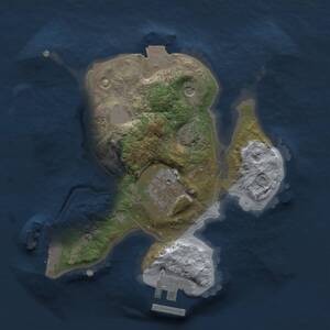 Thumbnail Rust Map: Procedural Map, Size: 2000, Seed: 462319669, 6 Monuments