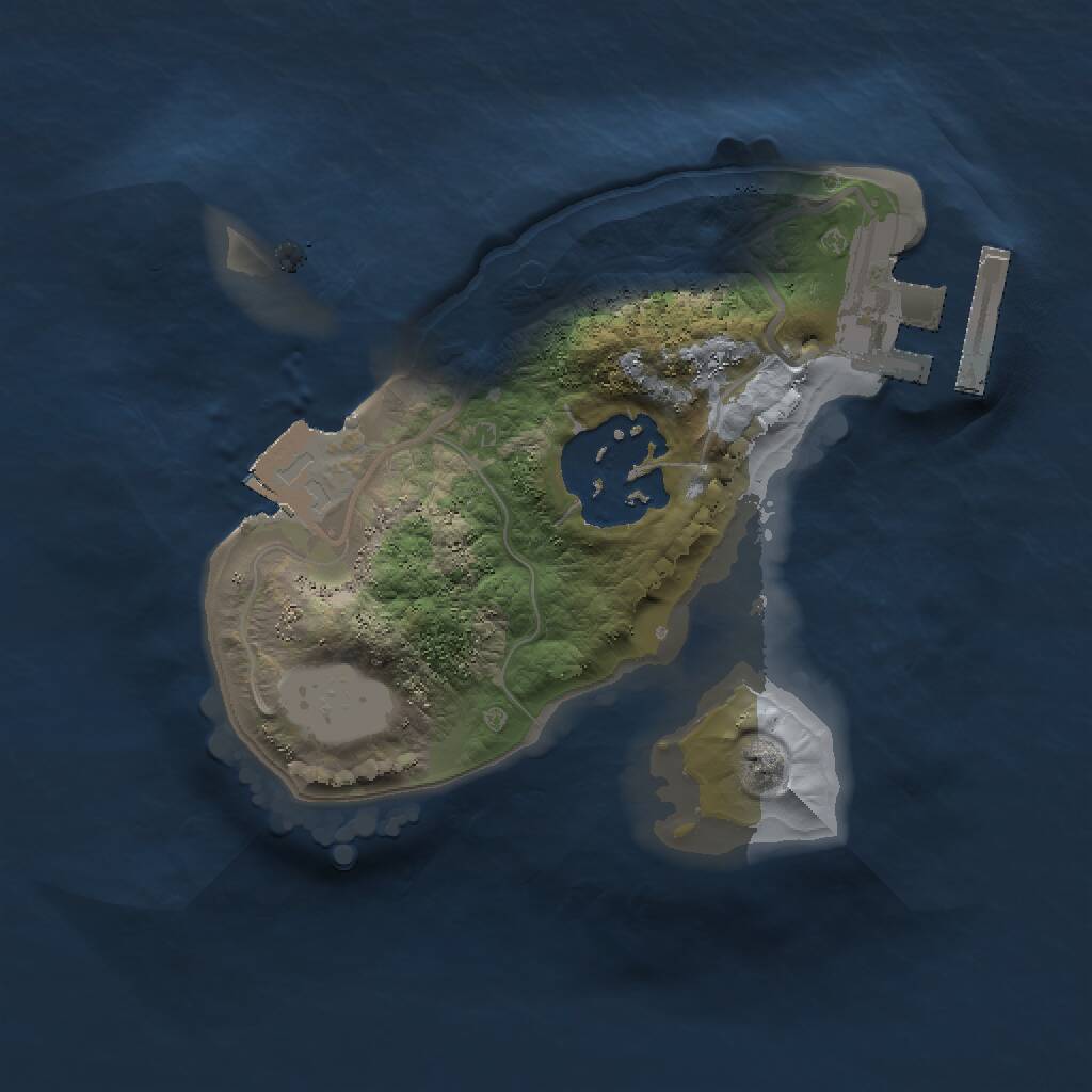 Rust Map: Procedural Map, Size: 1500, Seed: 945005146, 3 Monuments