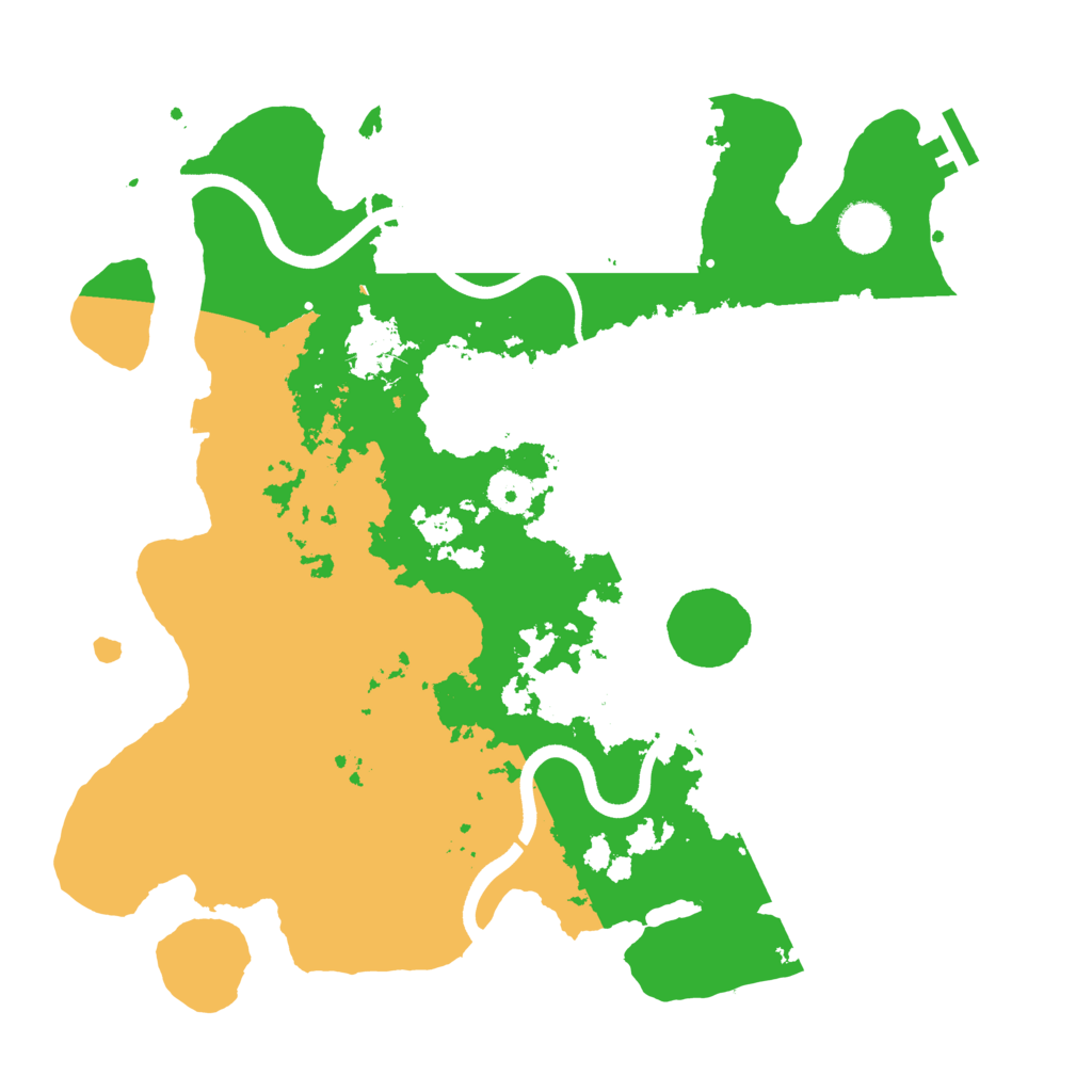 Biome Rust Map: Procedural Map, Size: 3700, Seed: 681354807