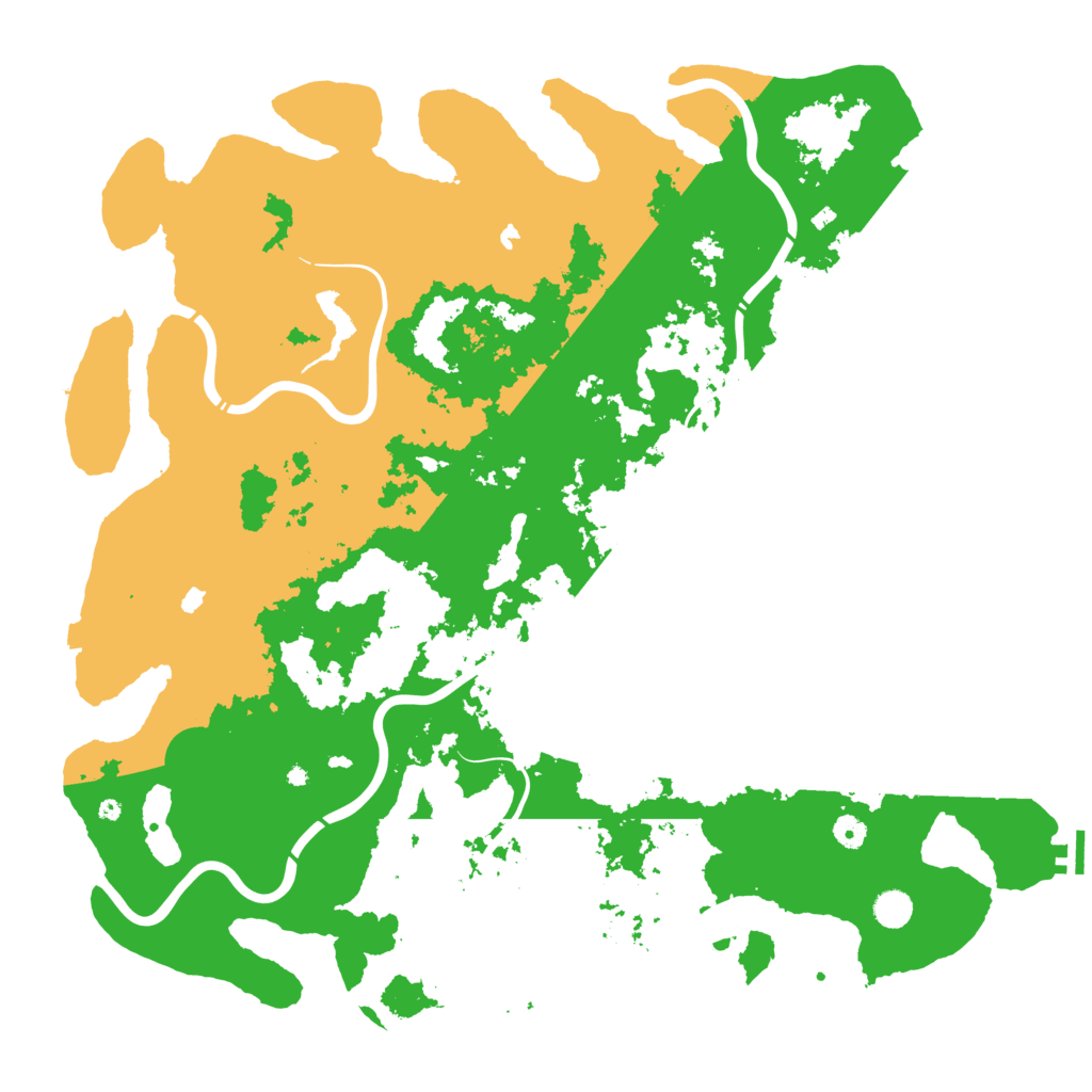 Biome Rust Map: Procedural Map, Size: 5000, Seed: 2138764519