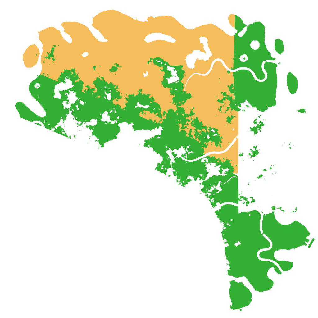 Biome Rust Map: Procedural Map, Size: 6000, Seed: 1663207161