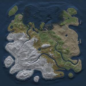 Thumbnail Rust Map: Procedural Map, Size: 4250, Seed: 4625854, 16 Monuments