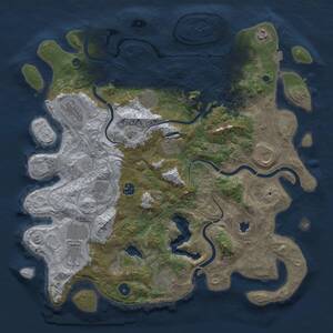 Thumbnail Rust Map: Procedural Map, Size: 4250, Seed: 313856994, 14 Monuments