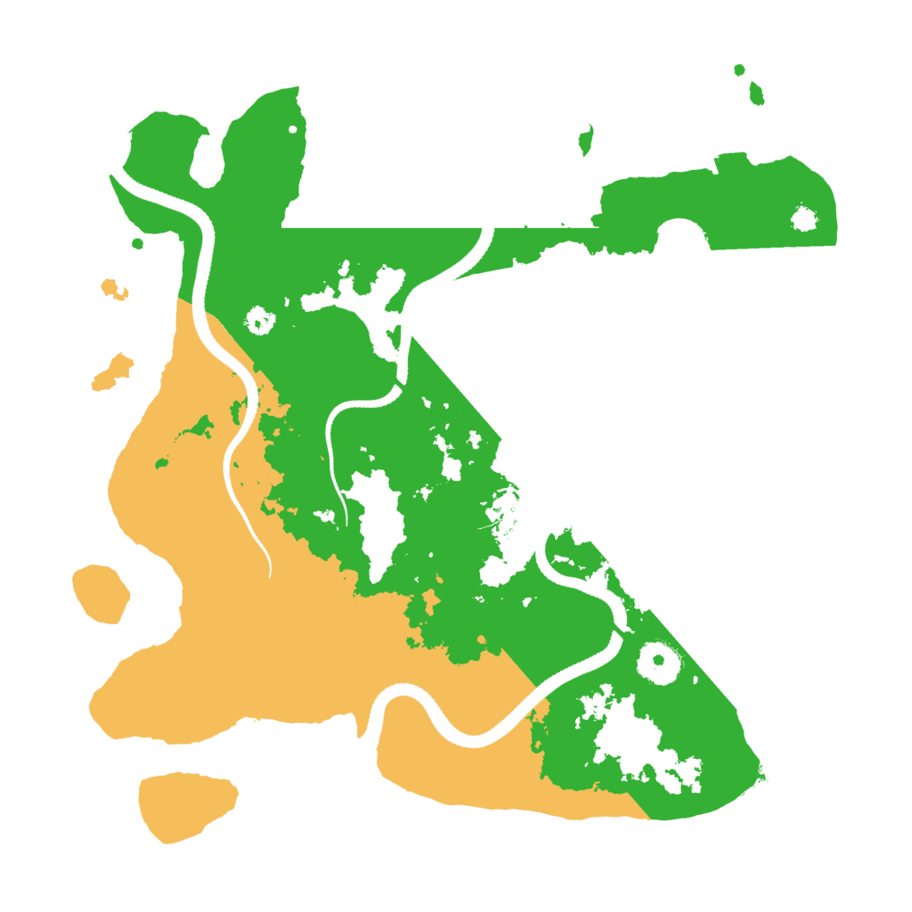 Biome Rust Map: Procedural Map, Size: 3250, Seed: 886425
