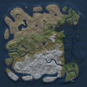 Thumbnail Rust Map: Procedural Map, Size: 4500, Seed: 1525108701, 16 Monuments