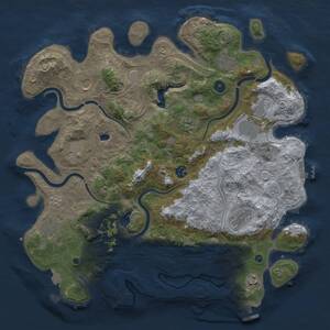 Thumbnail Rust Map: Procedural Map, Size: 4250, Seed: 905265, 17 Monuments