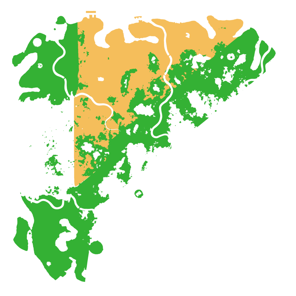 Biome Rust Map: Procedural Map, Size: 6000, Seed: 1240545417
