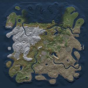Thumbnail Rust Map: Procedural Map, Size: 4500, Seed: 555216999, 16 Monuments