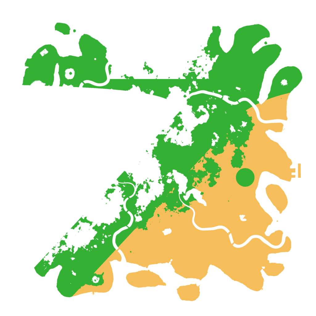 Biome Rust Map: Procedural Map, Size: 4500, Seed: 555216999