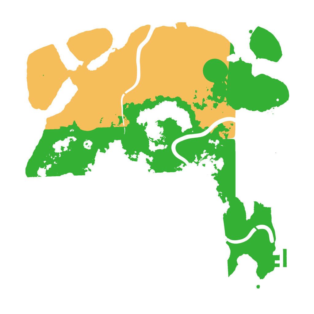 Biome Rust Map: Procedural Map, Size: 3500, Seed: 445633535