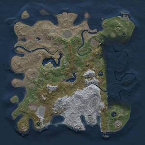 Thumbnail Rust Map: Procedural Map, Size: 4000, Seed: 2398, 14 Monuments