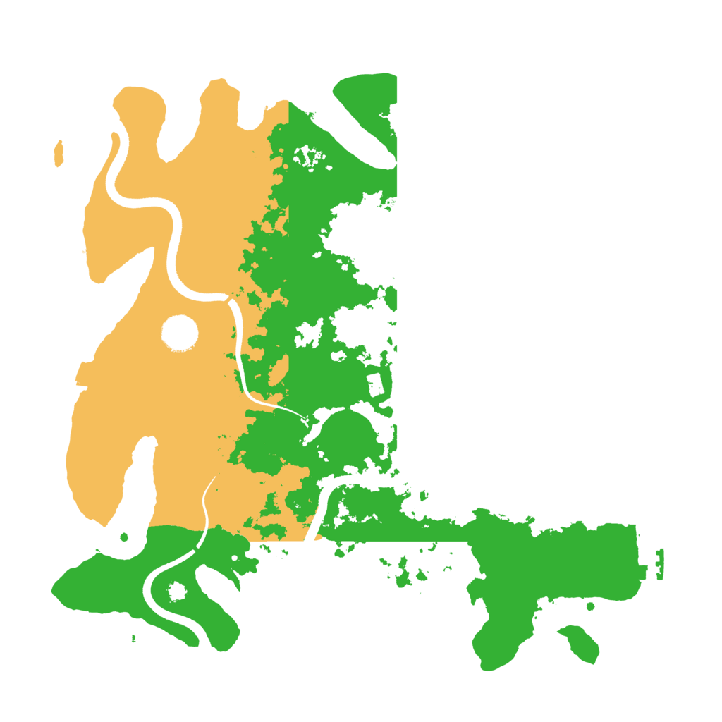 Biome Rust Map: Procedural Map, Size: 3500, Seed: 861655