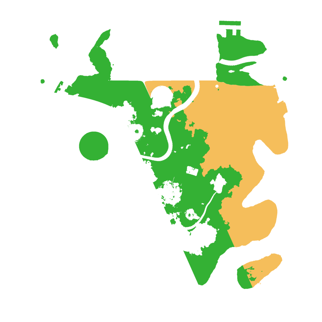 Biome Rust Map: Procedural Map, Size: 3000, Seed: 598414