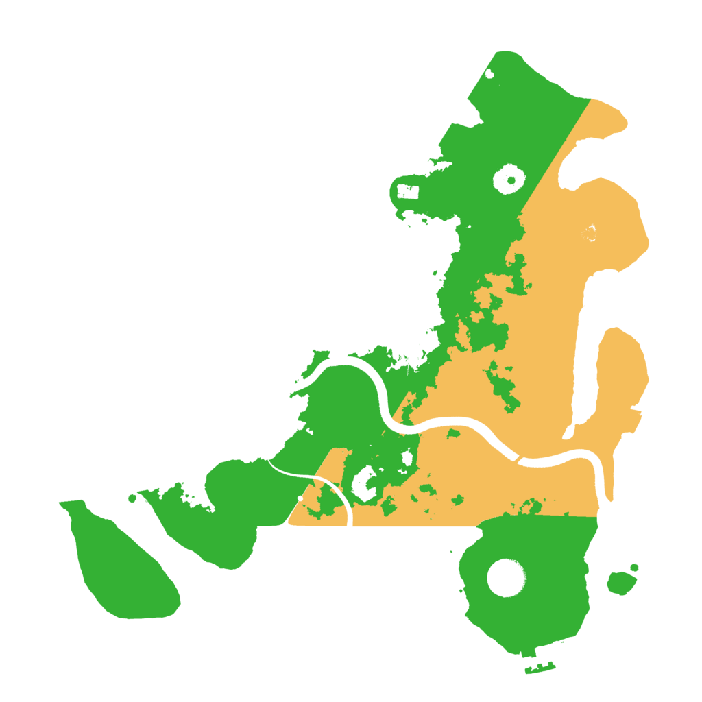 Biome Rust Map: Procedural Map, Size: 3500, Seed: 212222