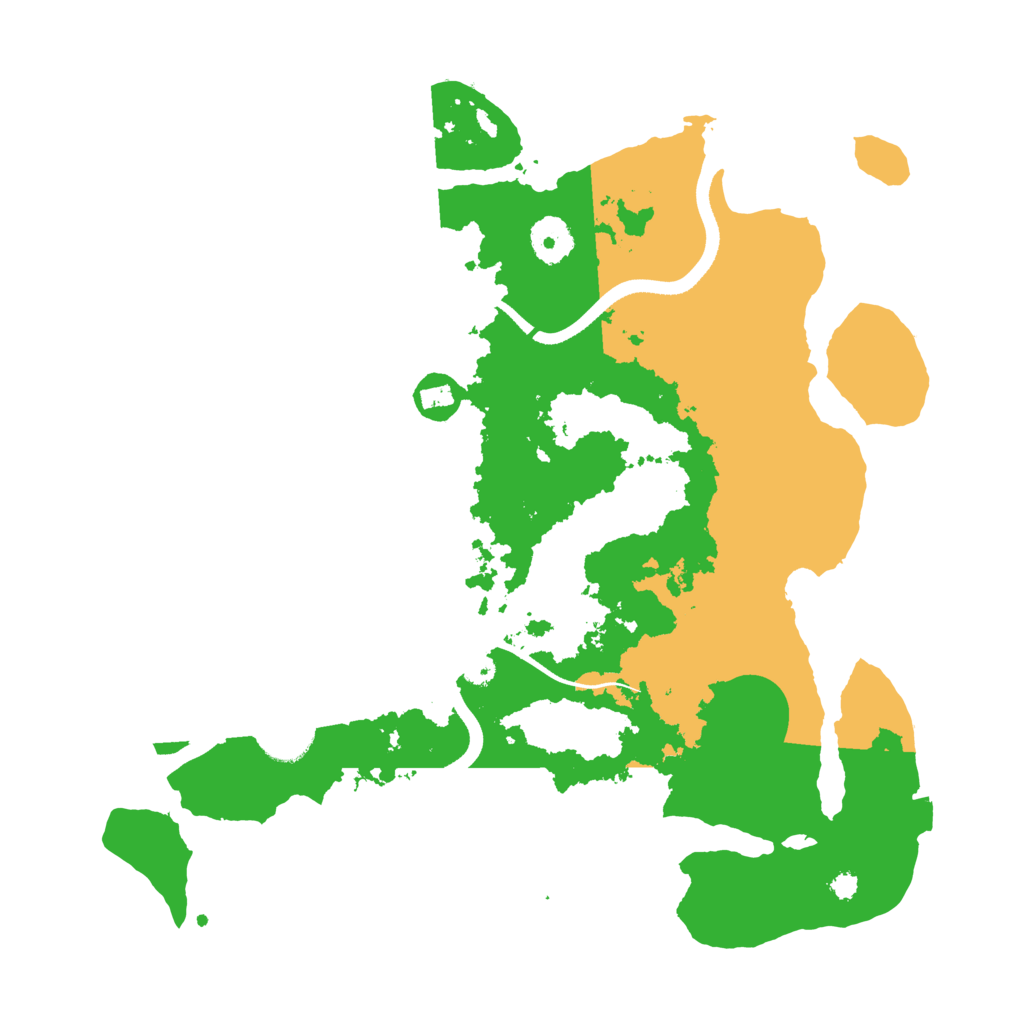 Biome Rust Map: Procedural Map, Size: 3500, Seed: 119593902