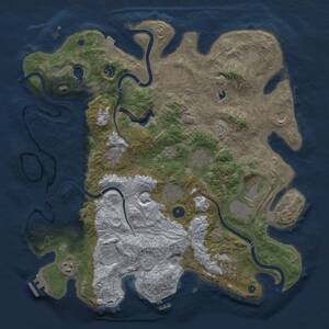 Thumbnail Rust Map: Procedural Map, Size: 4250, Seed: 1386649977, 17 Monuments