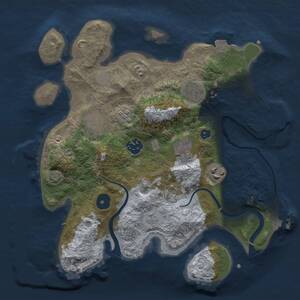 Thumbnail Rust Map: Procedural Map, Size: 3000, Seed: 1600142038, 12 Monuments