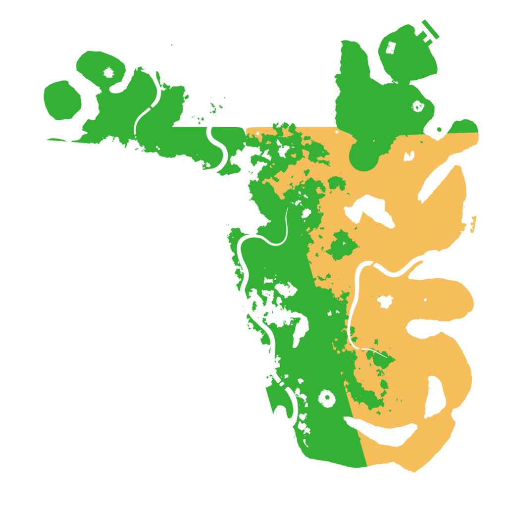 Biome Rust Map: Procedural Map, Size: 4500, Seed: 2125984713