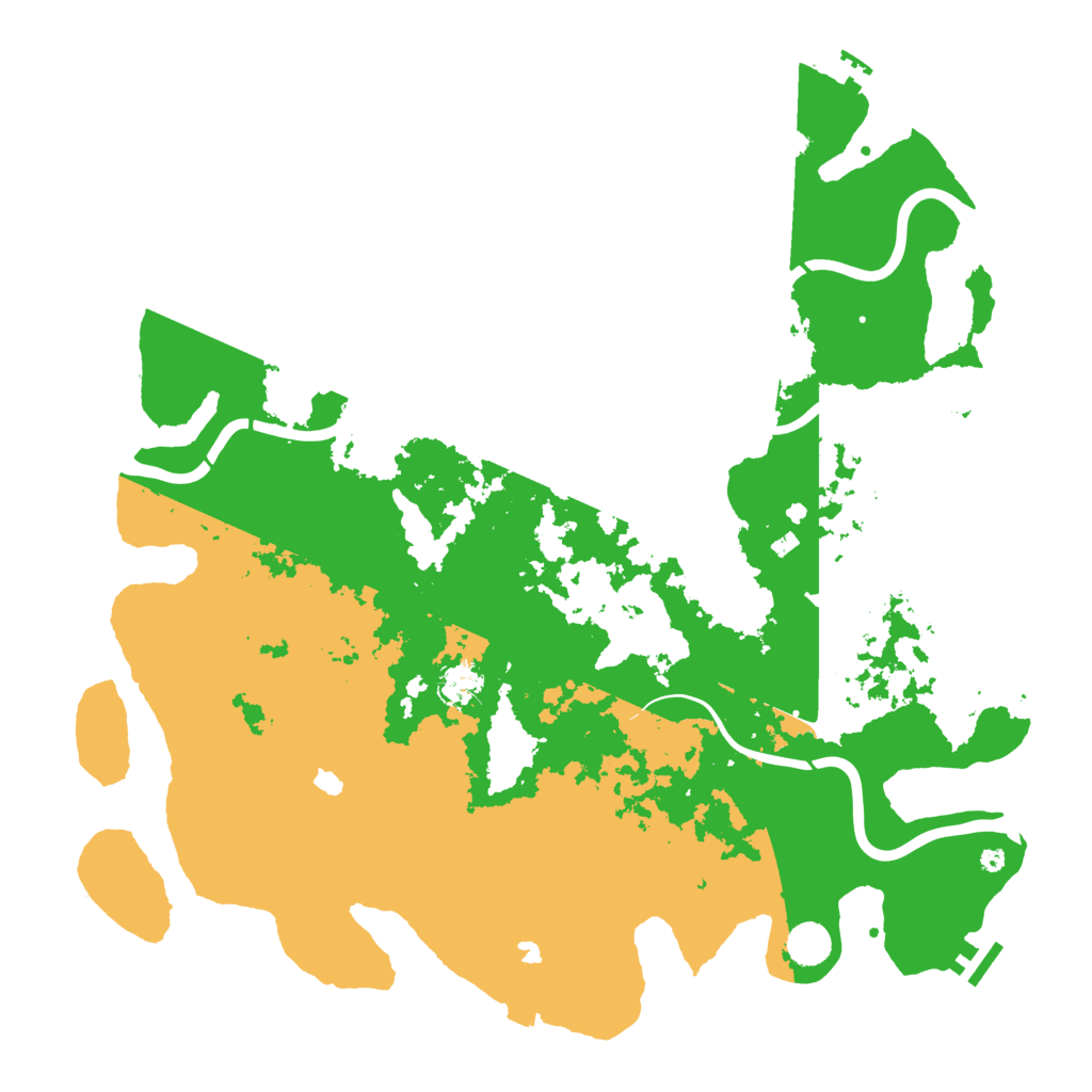 Biome Rust Map: Procedural Map, Size: 4500, Seed: 134568