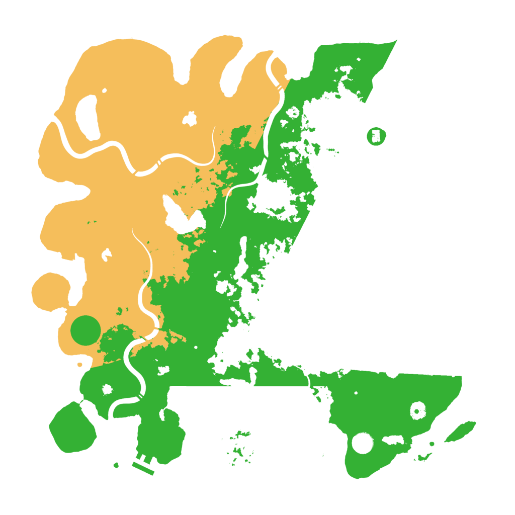 Biome Rust Map: Procedural Map, Size: 4500, Seed: 784822994
