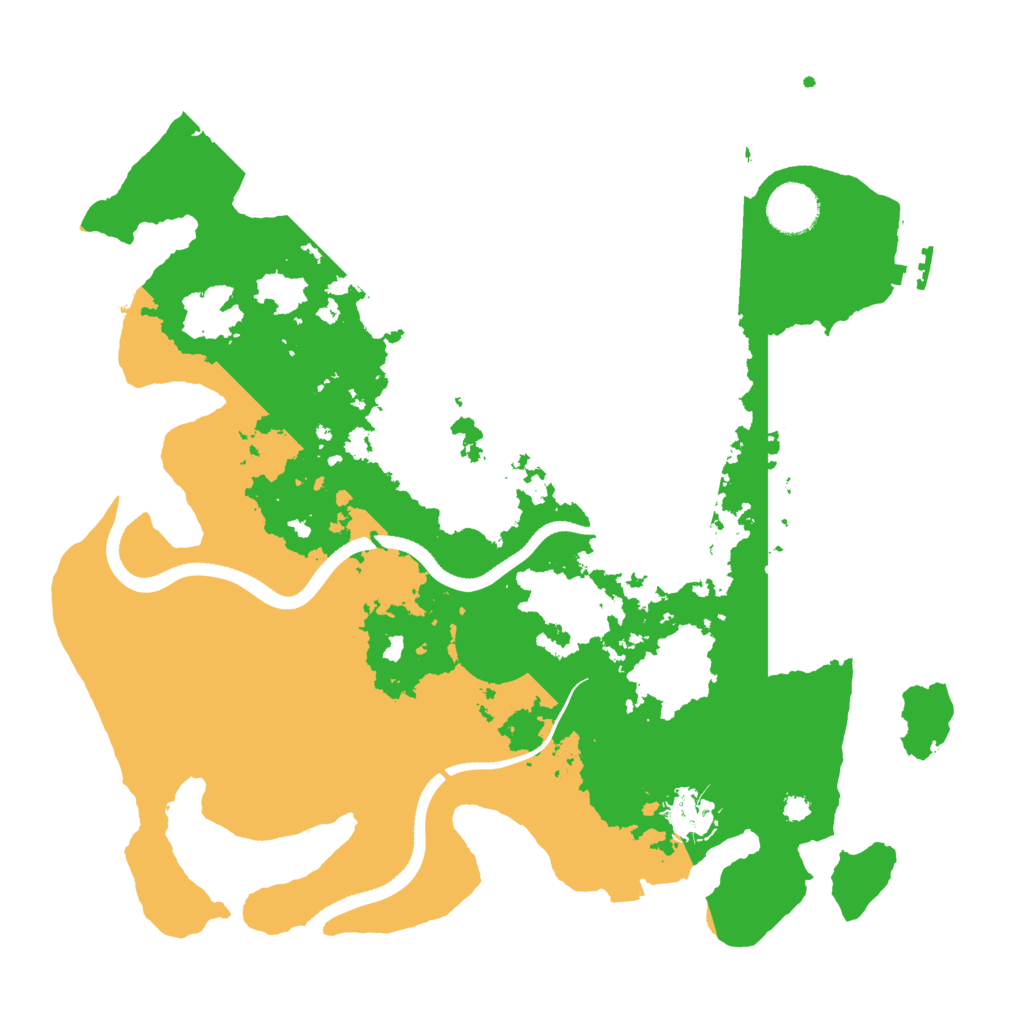 Biome Rust Map: Procedural Map, Size: 3500, Seed: 844143887