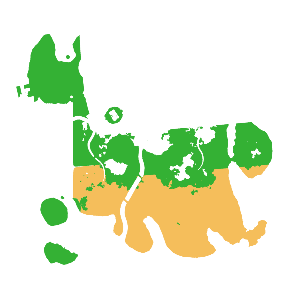 Biome Rust Map: Procedural Map, Size: 3000, Seed: 22556688