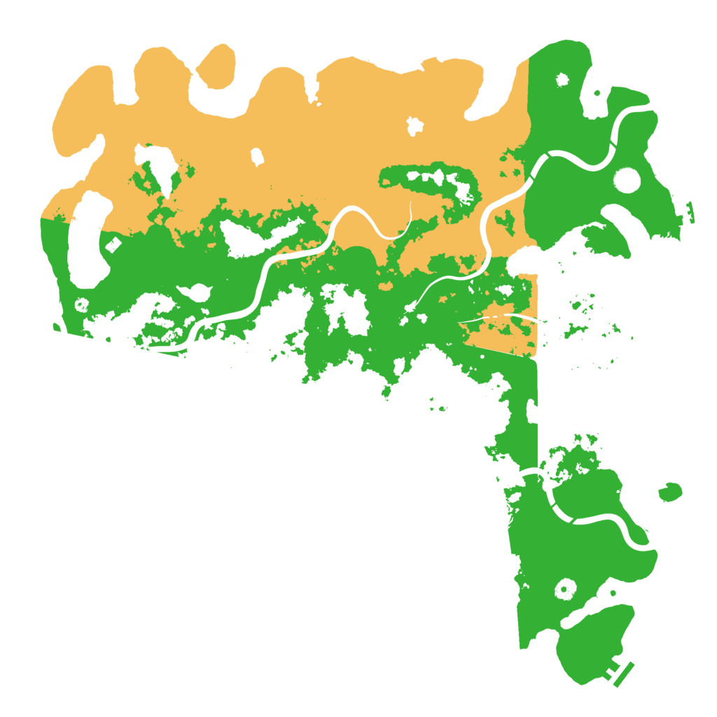 Biome Rust Map: Procedural Map, Size: 5000, Seed: 1271853248