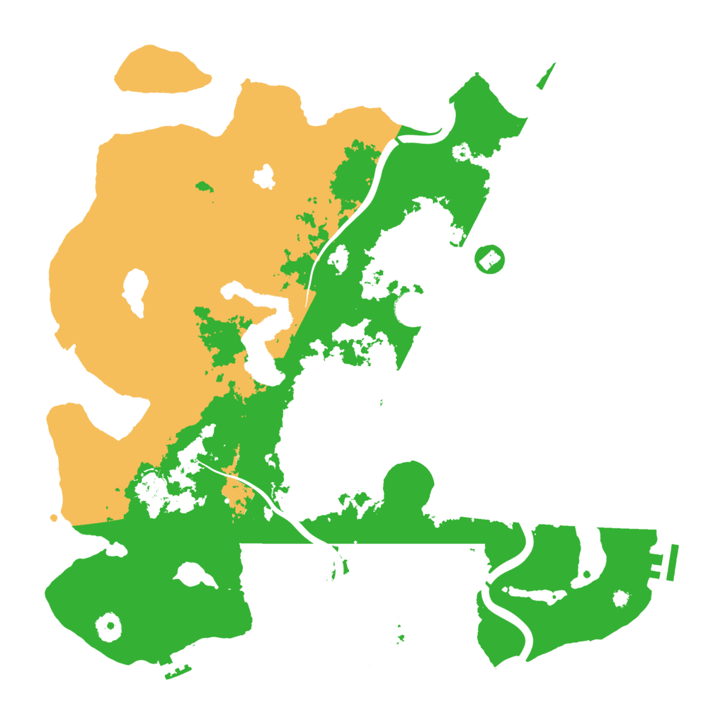 Biome Rust Map: Procedural Map, Size: 4000, Seed: 12599