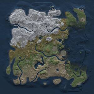 Thumbnail Rust Map: Procedural Map, Size: 4250, Seed: 243685828, 14 Monuments