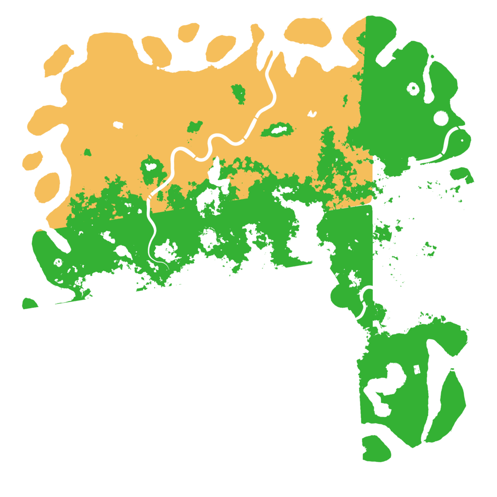 Biome Rust Map: Procedural Map, Size: 6000, Seed: 18251