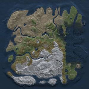 Thumbnail Rust Map: Procedural Map, Size: 4200, Seed: 2126034529, 16 Monuments
