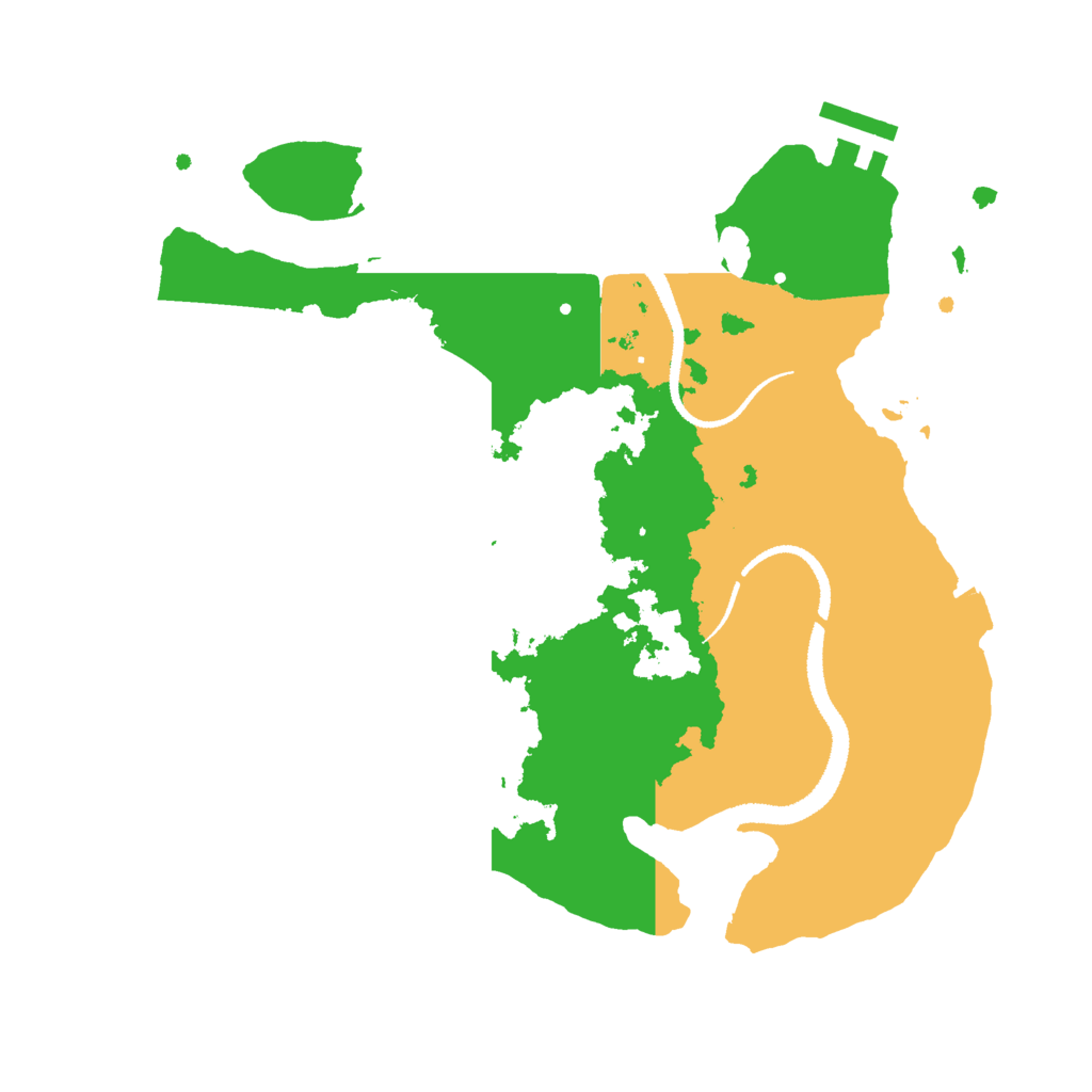 Biome Rust Map: Procedural Map, Size: 2800, Seed: 42042020