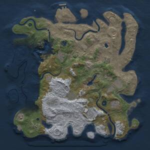 Thumbnail Rust Map: Procedural Map, Size: 4250, Seed: 4583, 17 Monuments