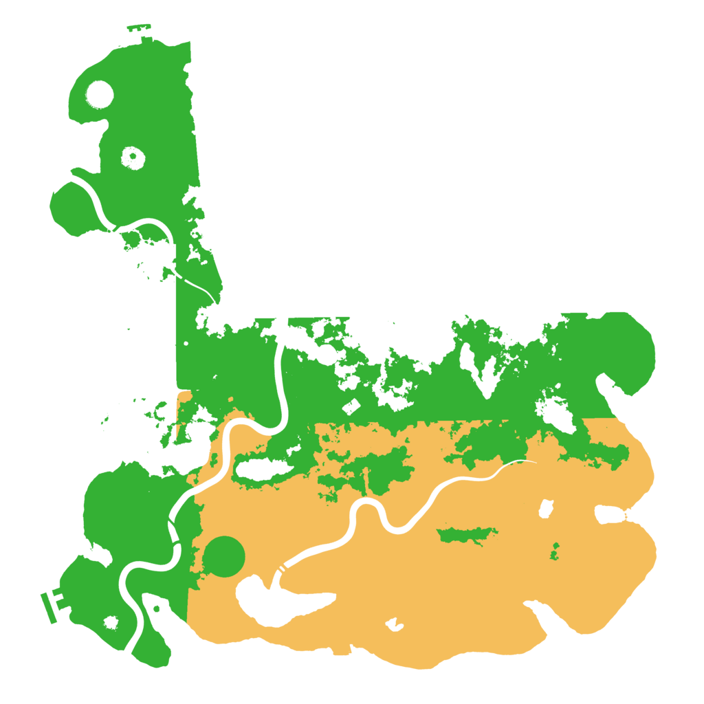 Biome Rust Map: Procedural Map, Size: 4500, Seed: 229570062