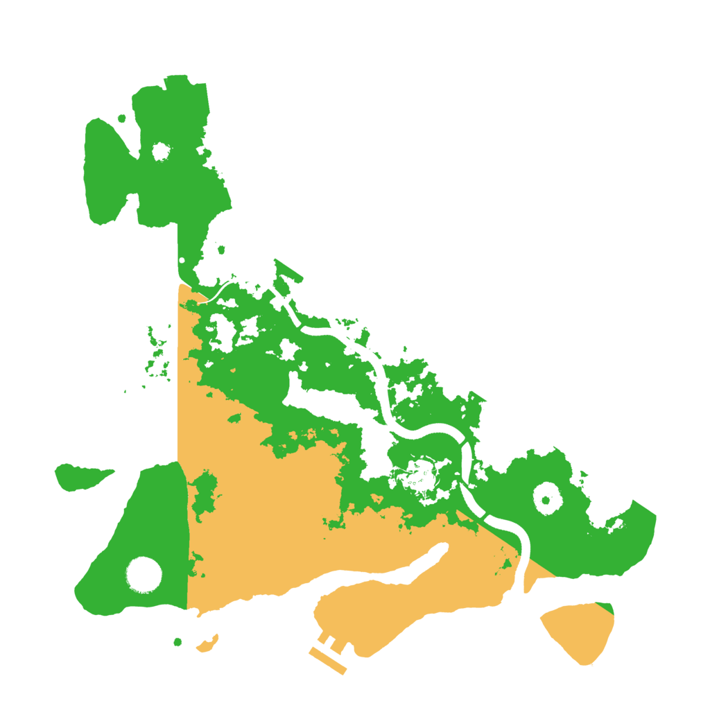 Biome Rust Map: Procedural Map, Size: 3500, Seed: 2026284767
