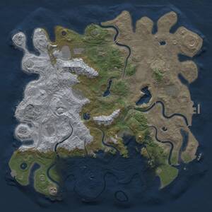 Thumbnail Rust Map: Procedural Map, Size: 4500, Seed: 985008301, 17 Monuments