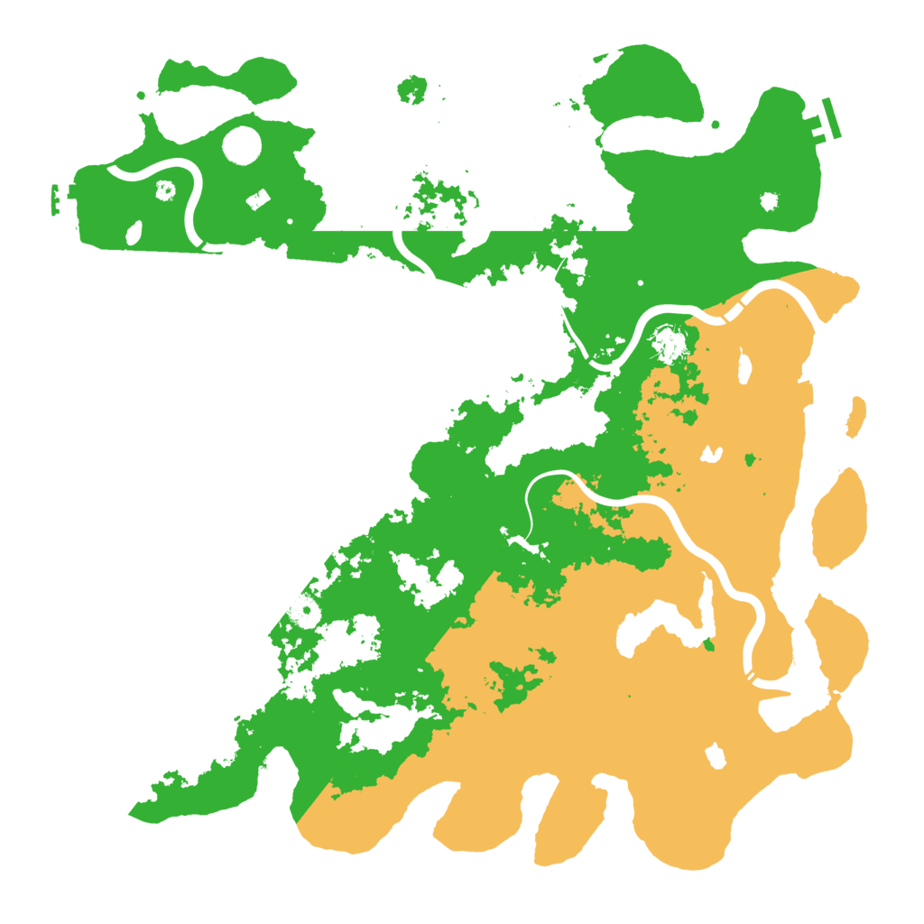Biome Rust Map: Procedural Map, Size: 4500, Seed: 1597609094