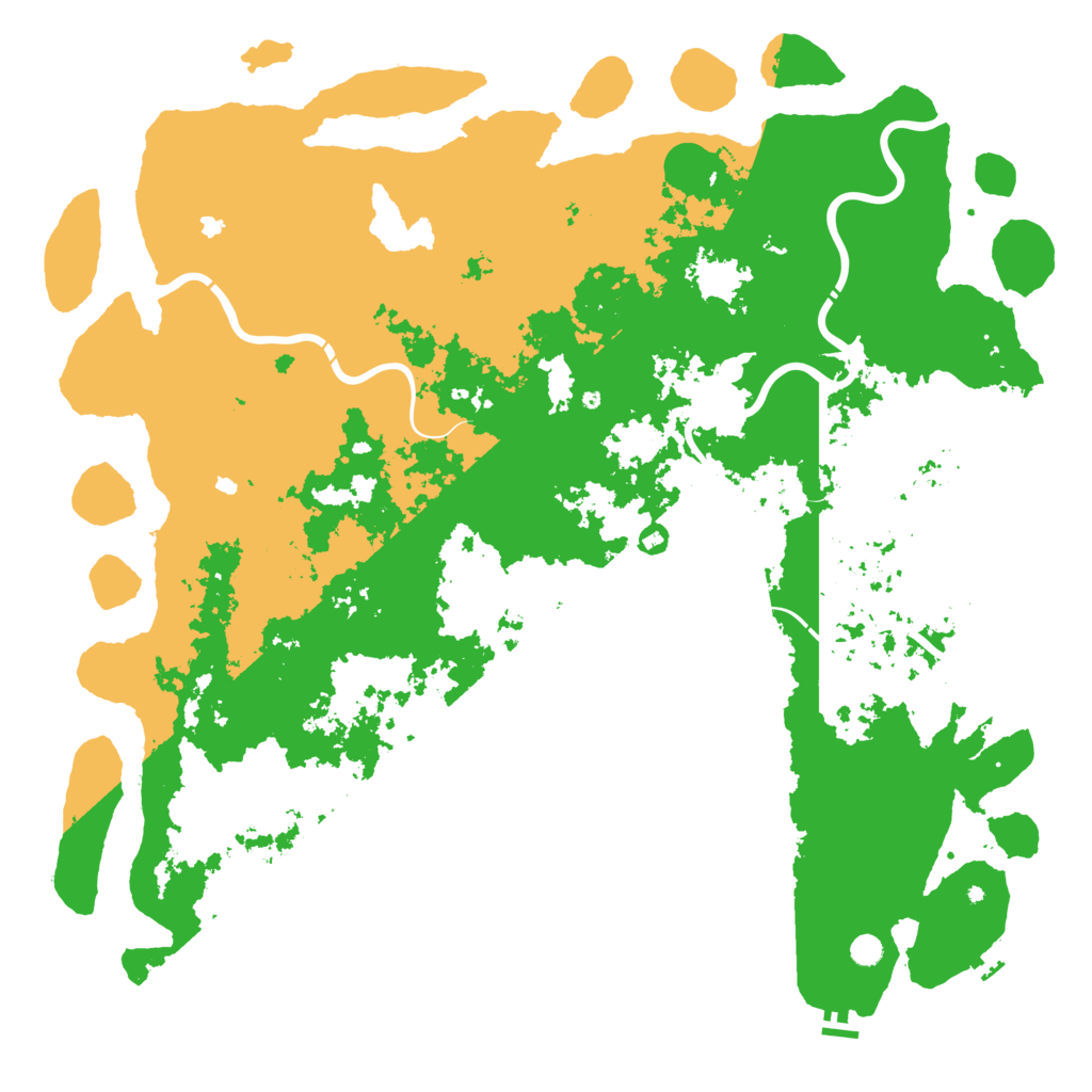 Biome Rust Map: Procedural Map, Size: 6000, Seed: 1960693581