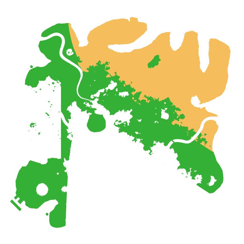 Biome Rust Map: Procedural Map, Size: 3600, Seed: 538501