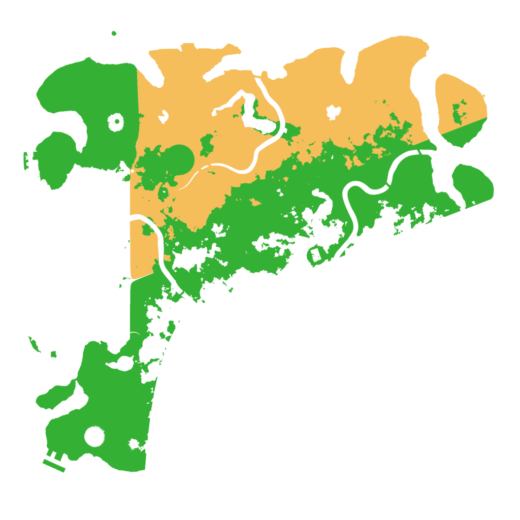 Biome Rust Map: Procedural Map, Size: 4500, Seed: 7082025