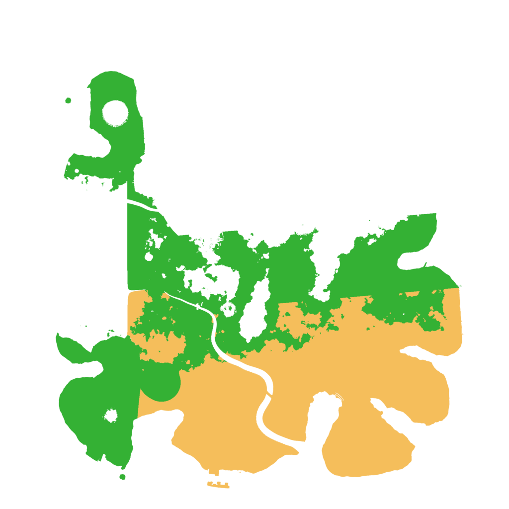 Biome Rust Map: Procedural Map, Size: 3500, Seed: 806544870