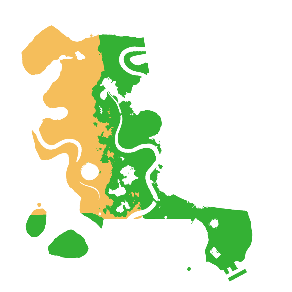 Biome Rust Map: Procedural Map, Size: 3000, Seed: 891383953