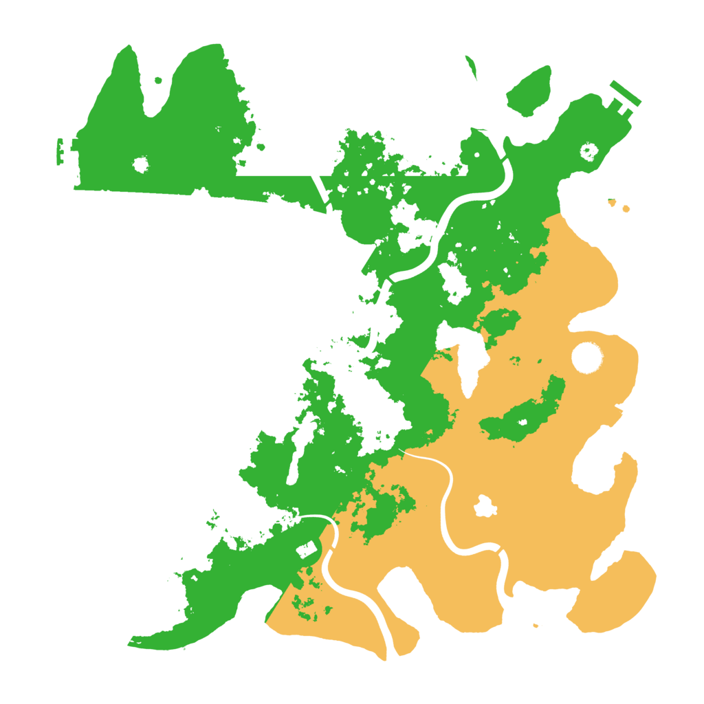 Biome Rust Map: Procedural Map, Size: 4000, Seed: 22201