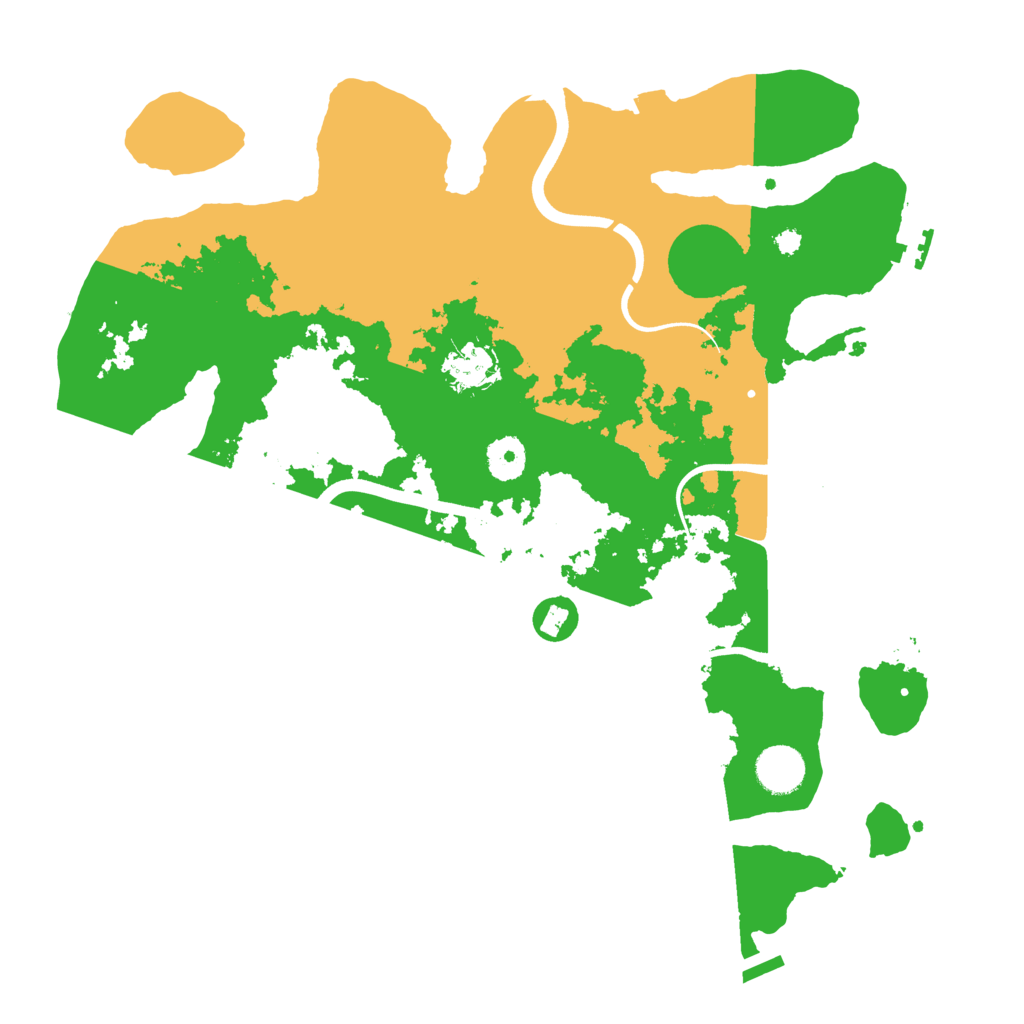 Biome Rust Map: Procedural Map, Size: 3700, Seed: 310465