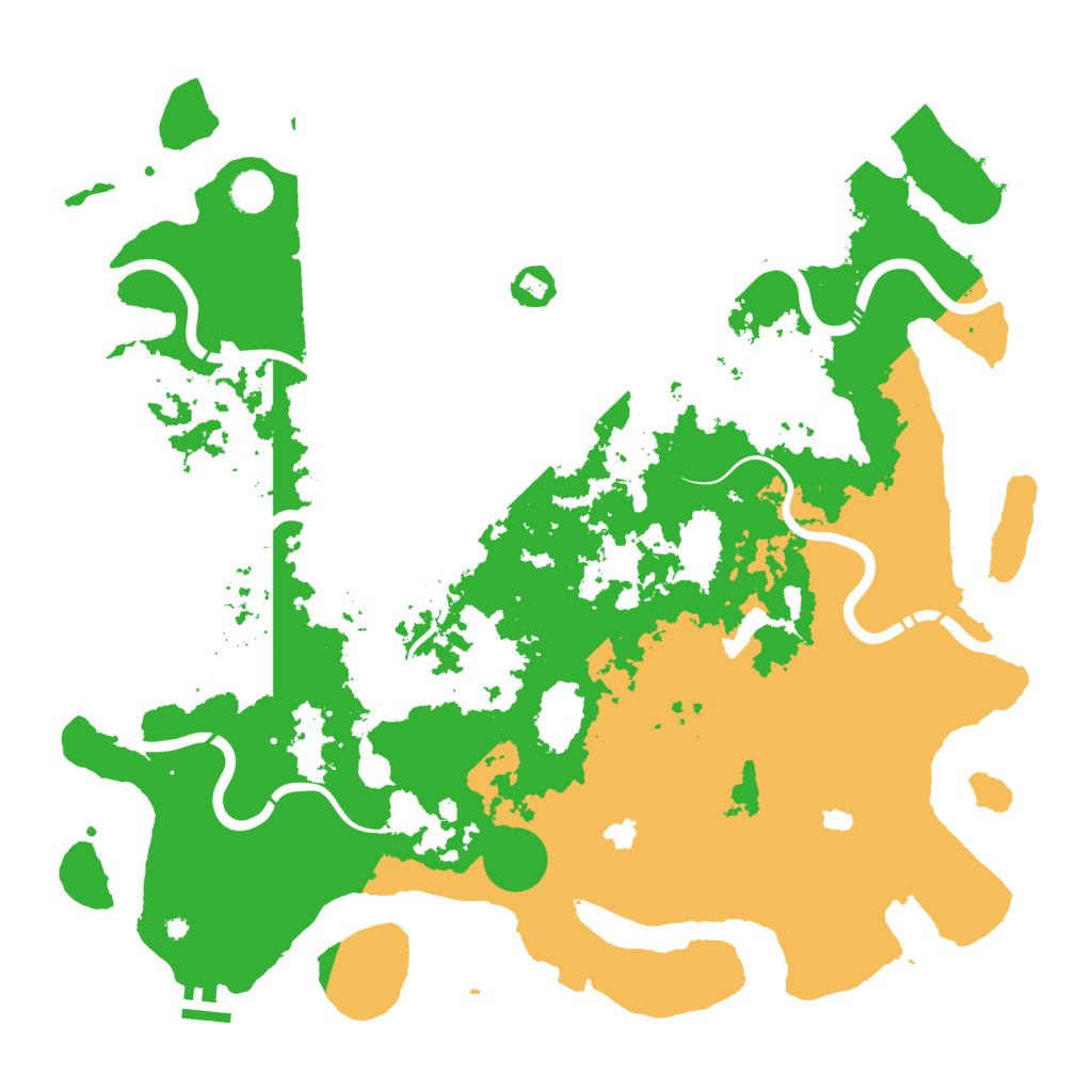 Biome Rust Map: Procedural Map, Size: 4500, Seed: 70577776