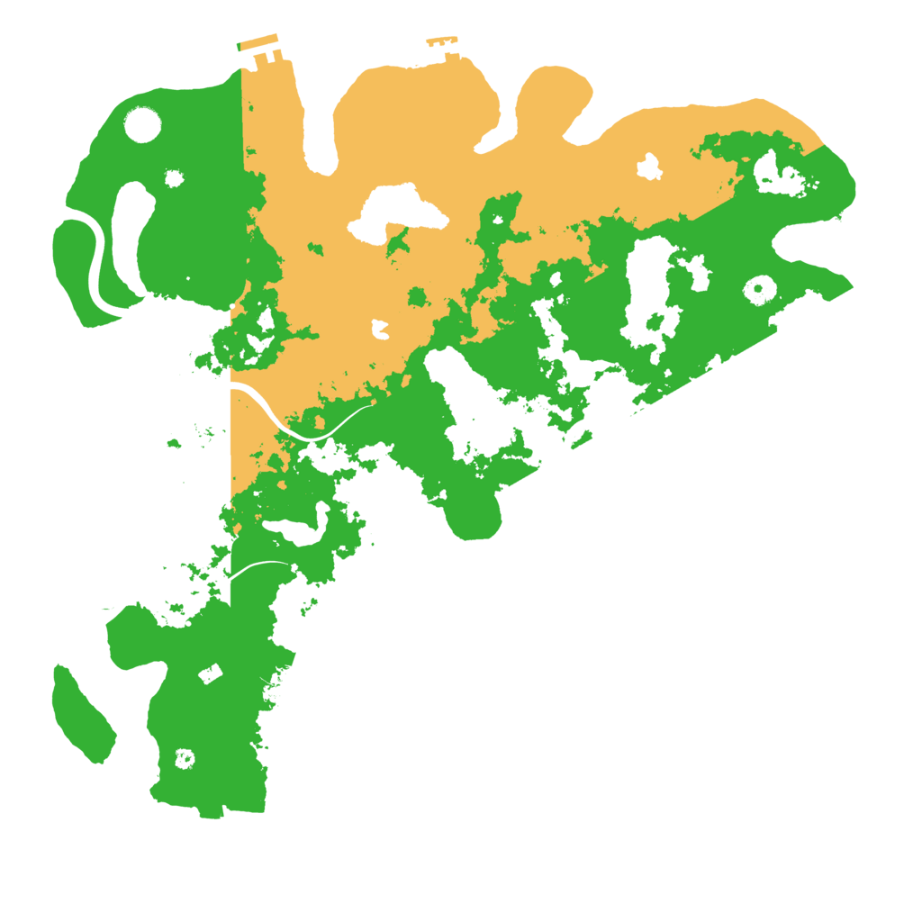 Biome Rust Map: Procedural Map, Size: 4500, Seed: 8072025